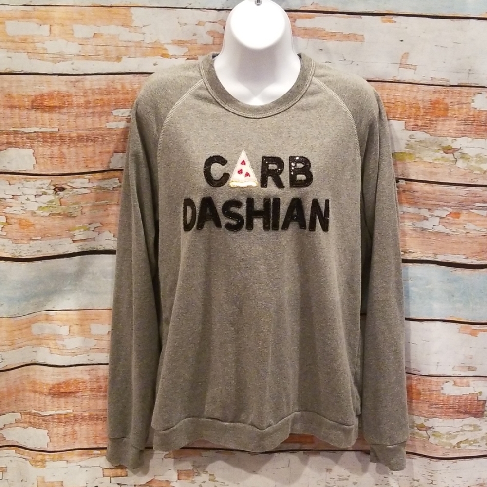 NWT(reminence) Bow&Drape "Carb-Dashian"Sweatshirt